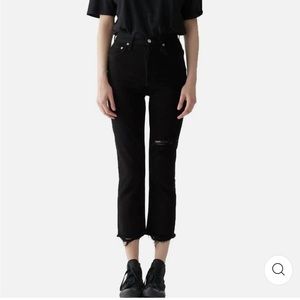 AGOLDE Riley distressed crop jeans 26